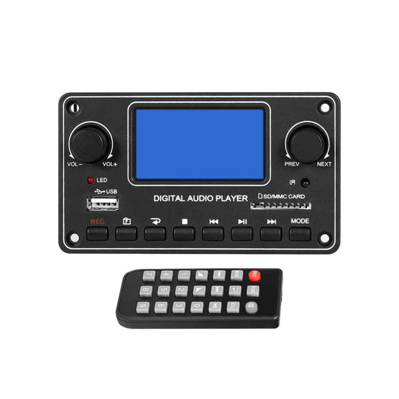 بلوتوث WAV MP3 فك الصوت ، فتحة USB TF ، لوحة بطاقة مع جهاز التحكم عن بعد للسيارة ، مكبر للصوت المنزل ، TDM157