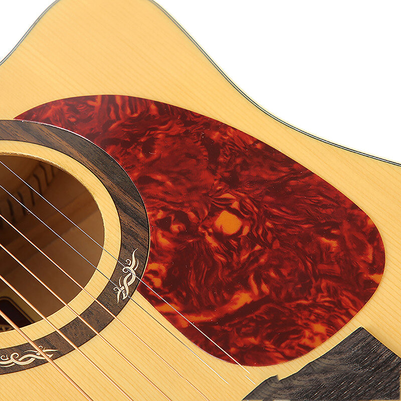 Golpeador de guitarra acústica folclórica profesional, Pegatina autoadhesiva con forma de Coma superior, accesorios de guitarra, 1 unidad