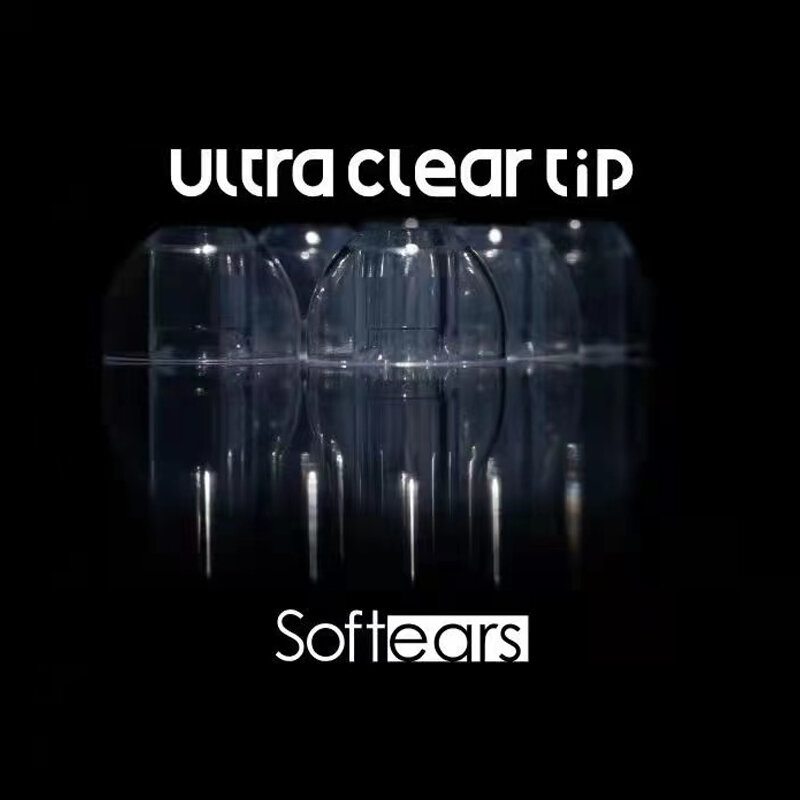 Softears UC Ultra Clear Silicone Ear tips Eartips 1card(with 2pairs) for In-ear Earphones Volume FD3 KATO