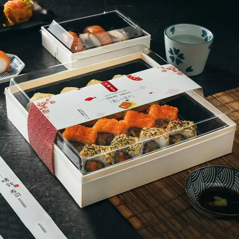Индивидуальная продукция, одноразовая упаковка, коробка для суши, одноразовая упаковка для еды на вынос, японский Ланч-бокс для суши