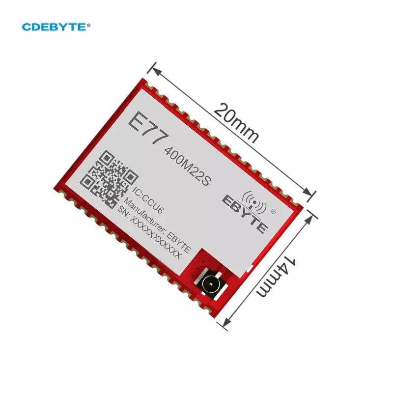 Cdebyte-ワイヤレスモジュールE77-400M22S lora,433/470mhz,stm32wle5 arm Cortex-M4,低電力22dbm soc,長距離,5.6km,小型