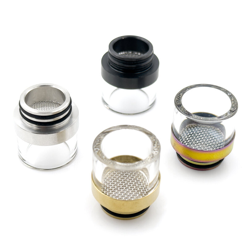 510 810 Drip Tip Mesh Mouthpiece Stainless Steel Glass Drip Tips for Kayfun Lite Subtank Mini TFV12 PRINCE TANK
