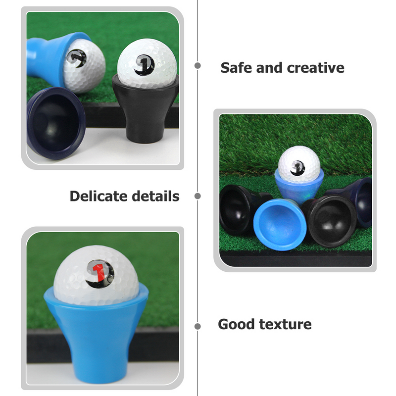 6 Pcs Ball Machine Golf Picker The Tools Pick-up Suction Cup Rubber Golfs Retriever
