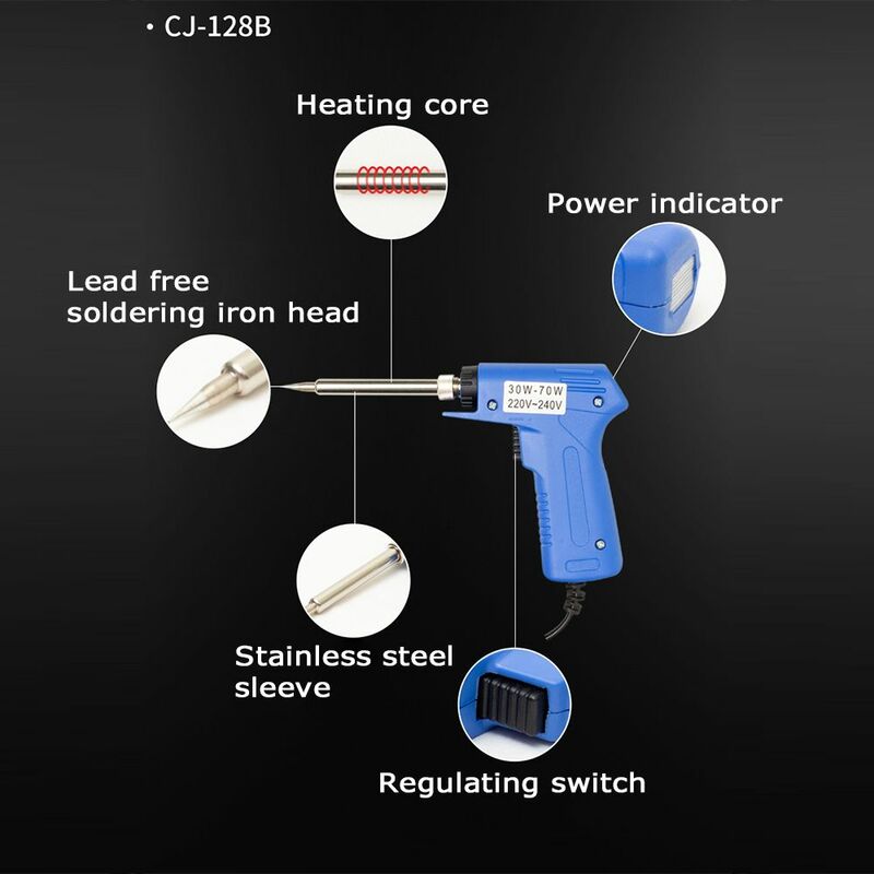 Adjustable EU Plug Internal/External Heat Welding Torch Welding Tools Soldering Iron Double Power