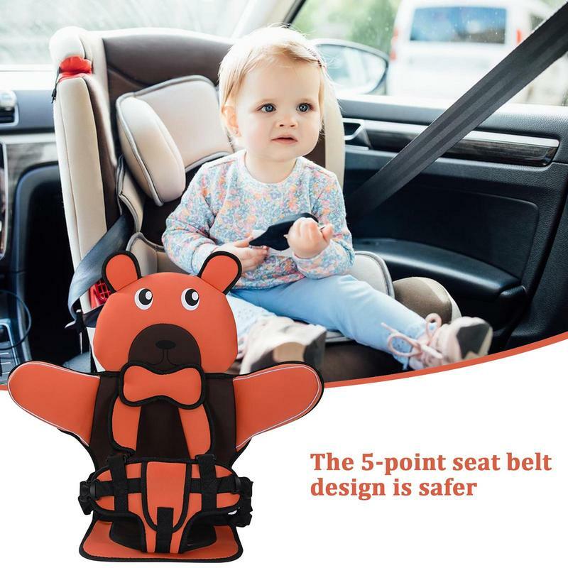Segurança Seat Booster para Crianças, Respirável Cadeiras Mats, Baby Car Seat Almofada, Carrinho de criança ajustável Pad Assento, 6 Meses a 12 Anos de idade