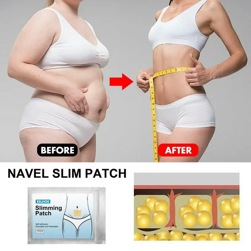 Female Body Contouring Patch Weight Loss Slimming Diets Belly Adhesive Button Pad Slim Patch J8X7