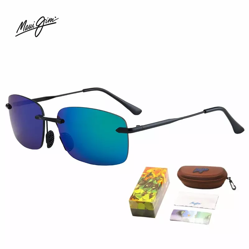 Солнечные очки Maui Jim в прямоугольной оправе для мужчин и женщин, модные маленькие квадратные солнцезащитные аксессуары для путешествий, летние