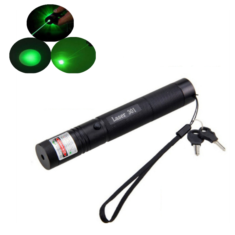 Зеленая лазерная указка 532nm 5 мВт, тактический прицел, указка 301, высокомощный фокус, красные лазеры, ручка, поджигающий спичек, аксессуары для охоты