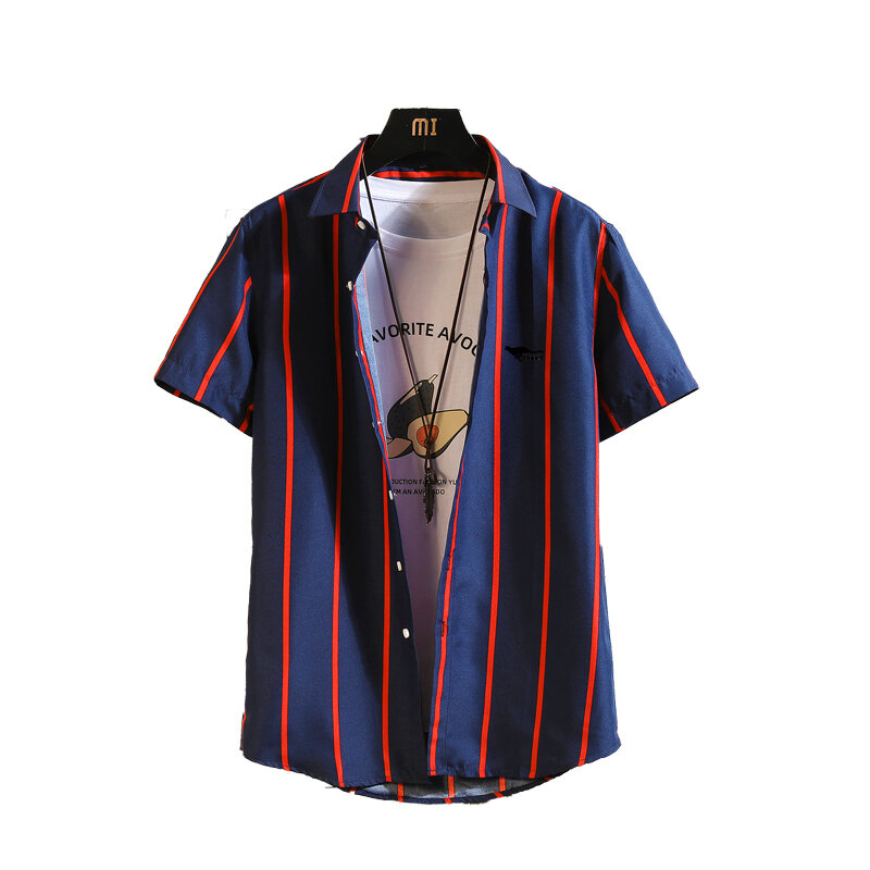 Классическая рубашка для мужчин, черная дышащая короткая мужская рубашка, леопардовая рубашка