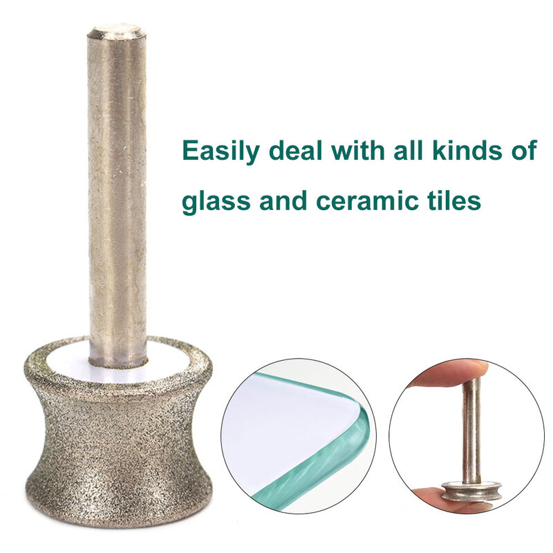 2-12Mm Concave Diamant Schurende Wiel Armband Polijsten Slijpschijf Voor Armband Ring Jade Carving Rotatie Tool Accessoires