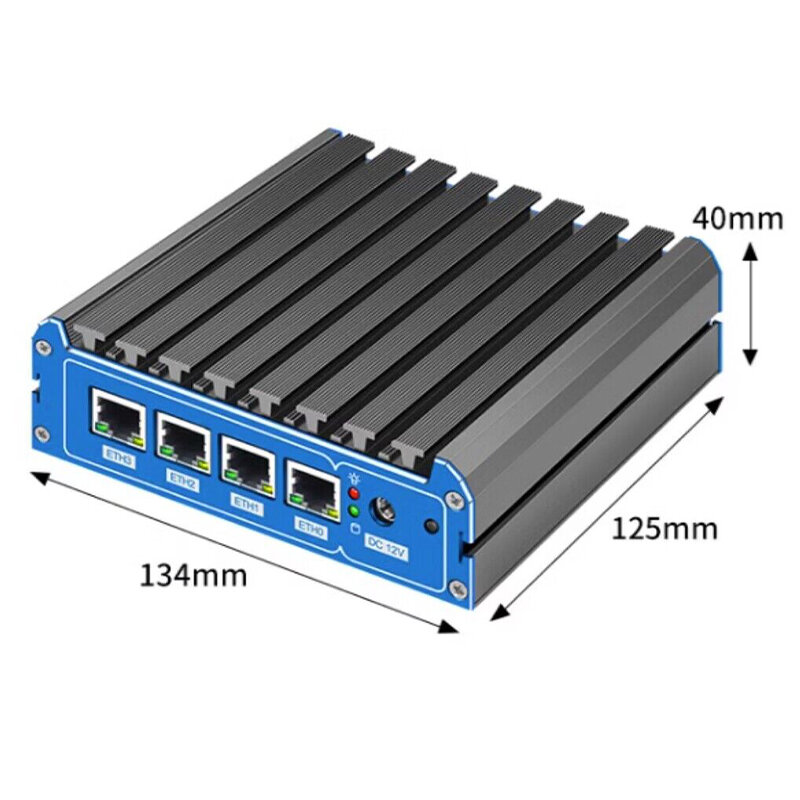 คอมพิวเตอร์ขนาดเล็กไม่มีพัดลม Intel Celeron N5000 N4000 J4125 4x2500M i226 NIC เราเตอร์ขนาดเล็กเซิร์ฟเวอร์ ESXi HD VGA pfsense Firewall Application