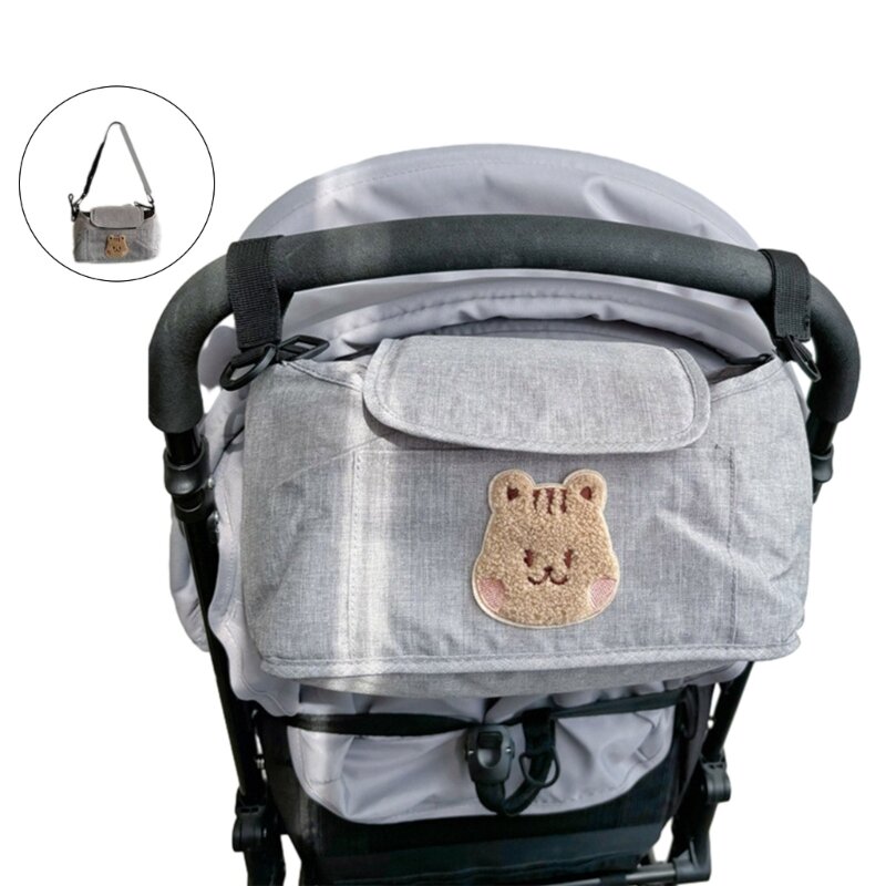 Y1UB 다용도 유모차 가방 유모차 걸이 가방 휴대하기 쉬운 엄마 가방 부모에게 딱 맞습니다. 임산부 및 공원 산책