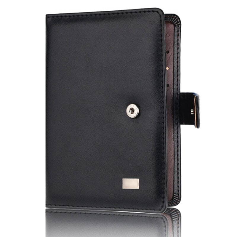 Couverture de passeport en cuir PU pour hommes, portefeuille de voyage, porte-cartes de crédit, couverture de documents