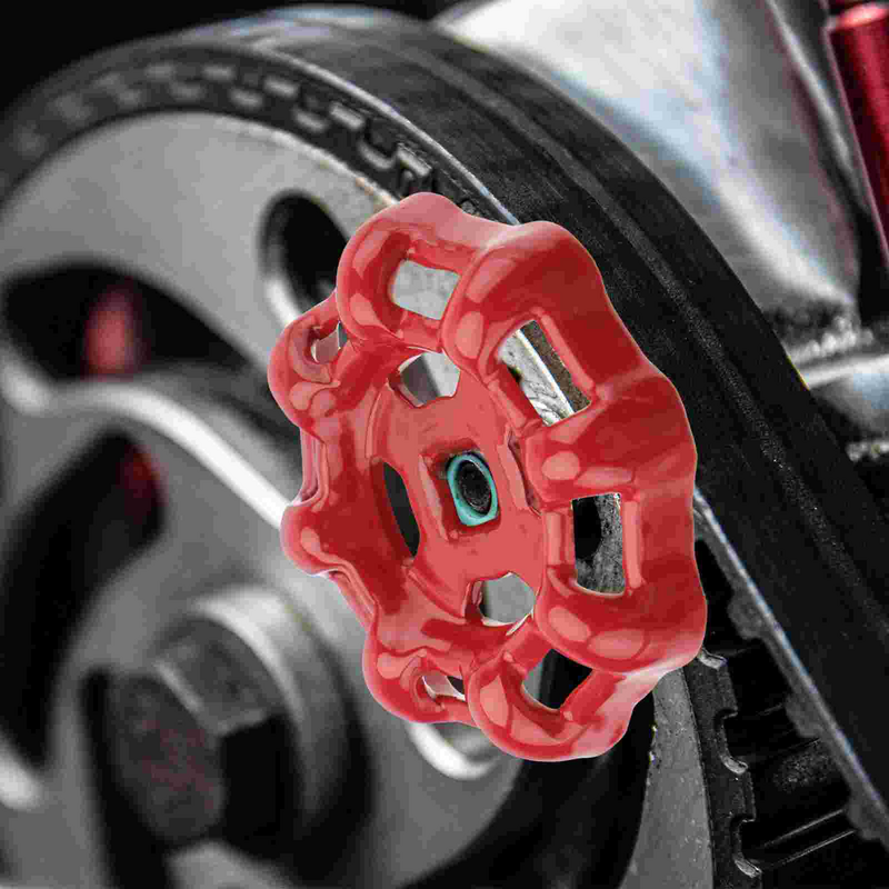 6*6 Cast Iron Valve Handle Gate Valve Ball Valve Hand Wheel Shutoff Value Decorative Water Pipe Fittings  (Red)
