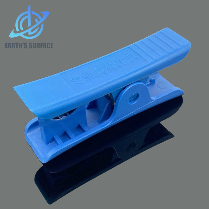 Bagian Printer DB-3D pemotong tabung PTFE klasik pipa biru nilon PVC PU alat pemotong dengan torsi Musim Semi lipat otomatis