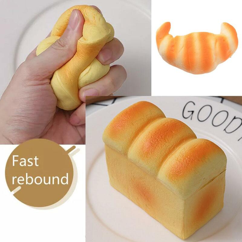 Sztuczny chleb imitacja jedzenia Model fałszywego sklepu z pączkami witryna rekwizyty fotograficzne wystrój stołu zabawna zabawka zabawki do ściskania