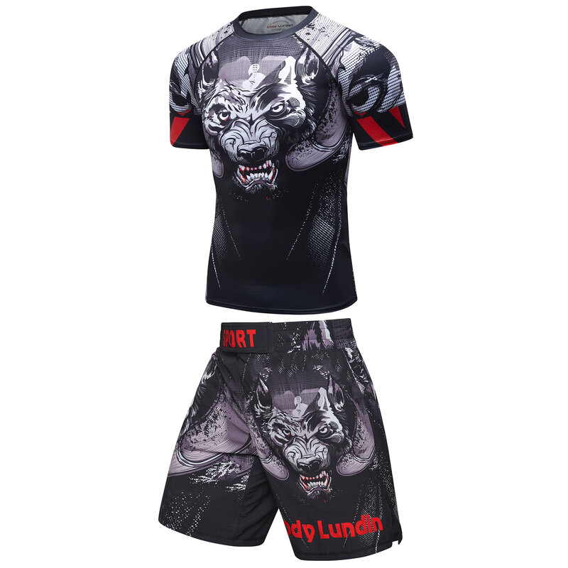 Cody Lundin Rash guard Grappling Boxing Sweatshirt Jiu Jitsu Hose für Männer brasilia nische Accessoires Sportswear Man Bjj Short Sets