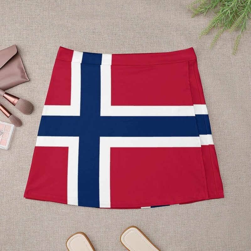 Mini saia da Noruega para mulheres, saias coreanas, roupas femininas
