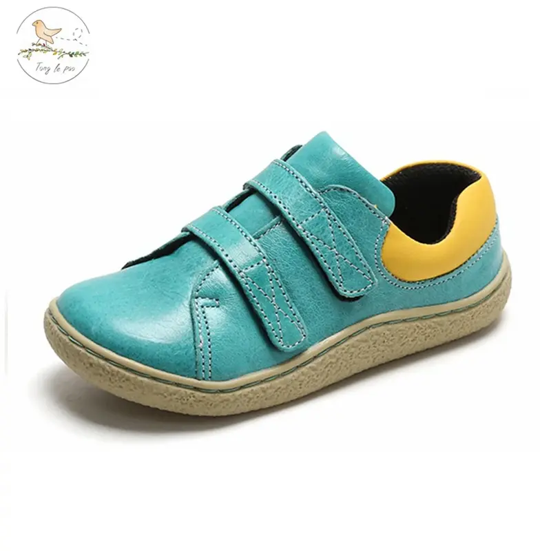 Tonglepao-男の子用の滑り止めレザーモカシン,幼児用の丈夫な靴,春と秋