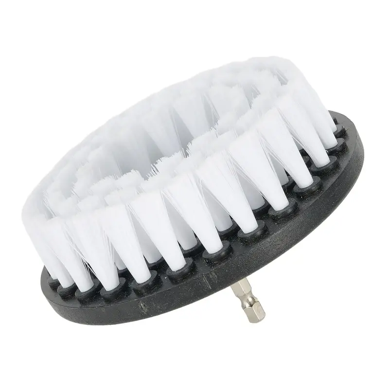 5in Electric Scrubber Brush Drill Brush Kit Plastic Round Cleaning Brush For Carpet Glass Car Tires Nylon Brushes