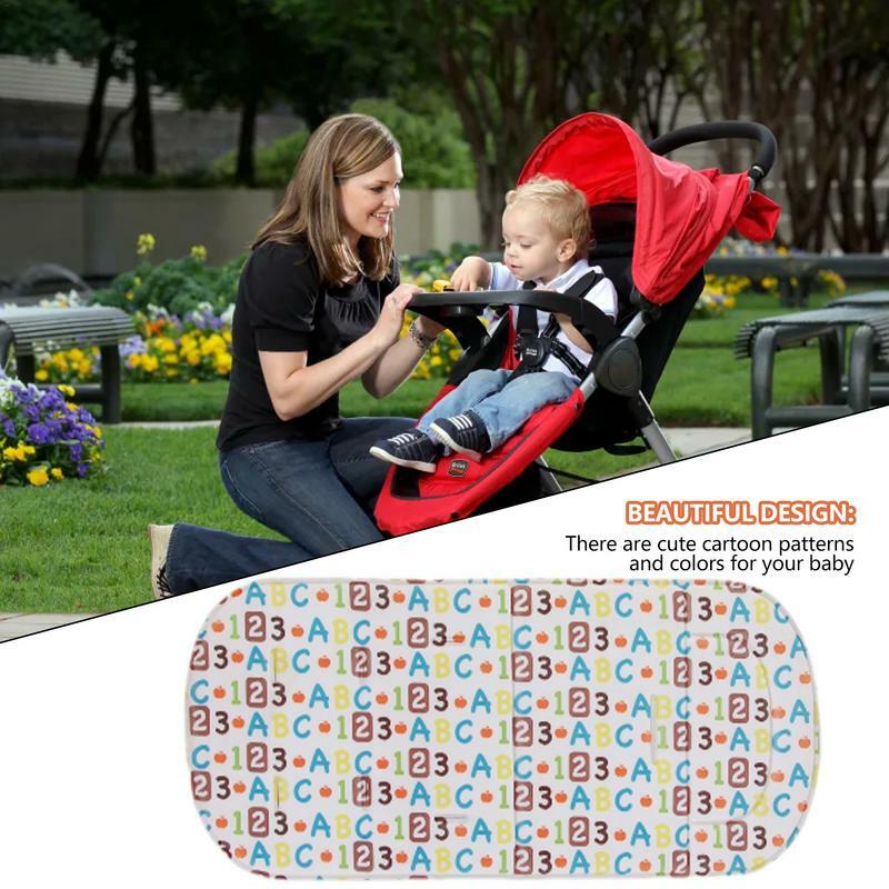 Cuscino del sedile del passeggino materassino per passeggino seggiolone da pranzo per bambini materasso morbido per sport all'aria aperta nucleo in spugna ad alta elasticità