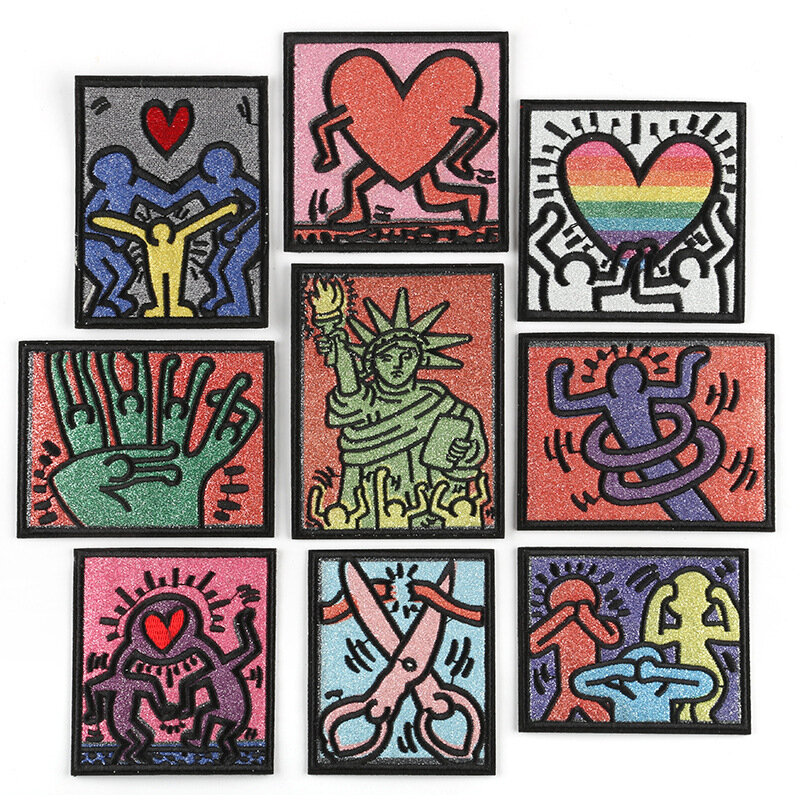 2024 Nieuwe Borduurpatch Diy Artistieke Sticker Zelfklevende Badges Strijken Op Patches Kleding Hoeden Koffer Embleem Stof Accessoires