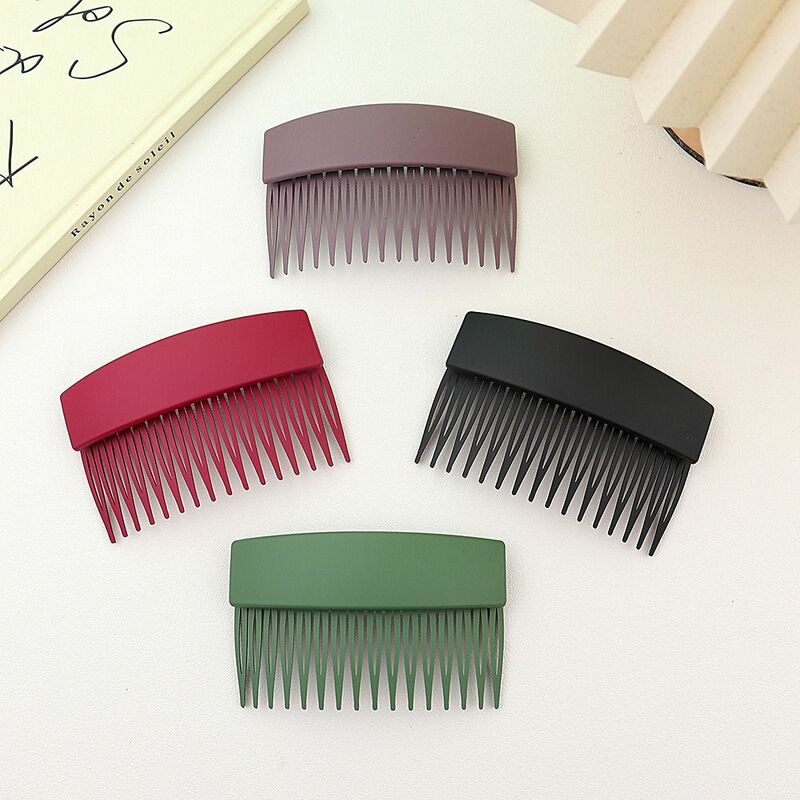 Frosted Hair Comb Hair Clips for Women Simple Fashion Solid Color Broken Hair Hairpins Headwear Girls Hair Accessories