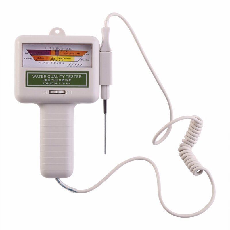 Água PH Cloro Tester para Piscina, Qualidade Spa Nível Medidor, Monitor De Medição De Análise, Detector Check Test Kit