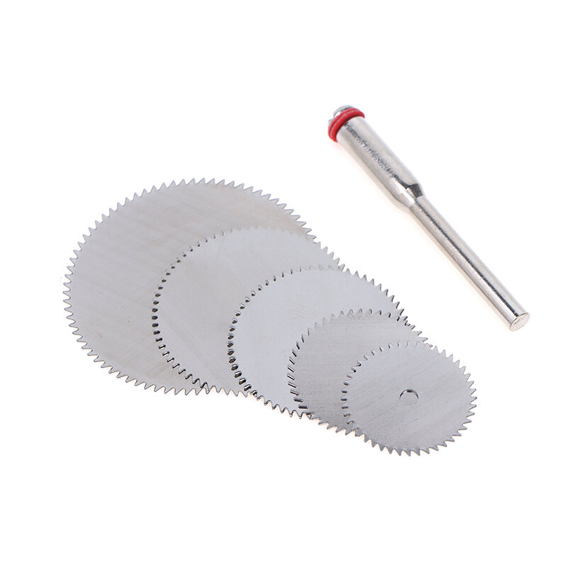 Disco de corte de Metal de acero inoxidable con 1 Mandril para herramientas rotativas, herramientas manuales, 16, 18, 22, 25, 32mm, 6 unidades por juego