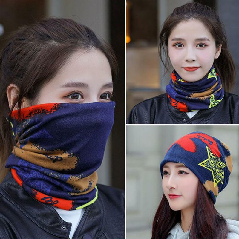 Winter Warm Face Guard Headwear Scarf Versatile Knitting Scarf Super Soft Breathable High Elastic Headwear Scarf Thickened Scarf