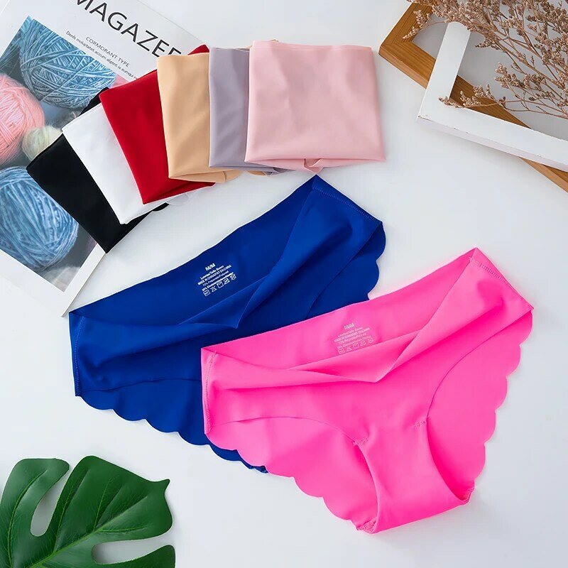 Seamless Low-Rise Soft Underwear para Mulheres, Ladies Briefs, Calcinhas Meninas, Cuecas Femininas, Lingerie Confortável, S-2XL
