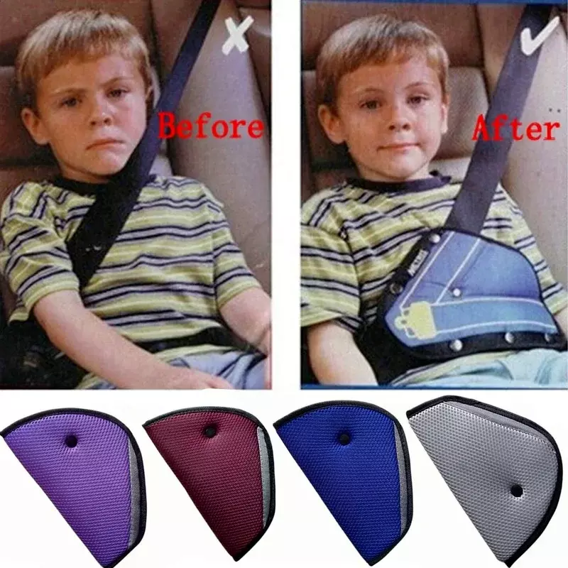 Kids Car Safe Fit Seat Belt Adjuster Baby Safety Triangle Sturdy Device Protection Positioner Carriages Intimate Accessories NEW