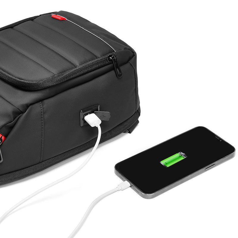 Eurcool-男性用多機能チェストバッグ,USB充電付き多機能バッグ,ショルダーストラップ,ショルダーバッグ,9.7USB