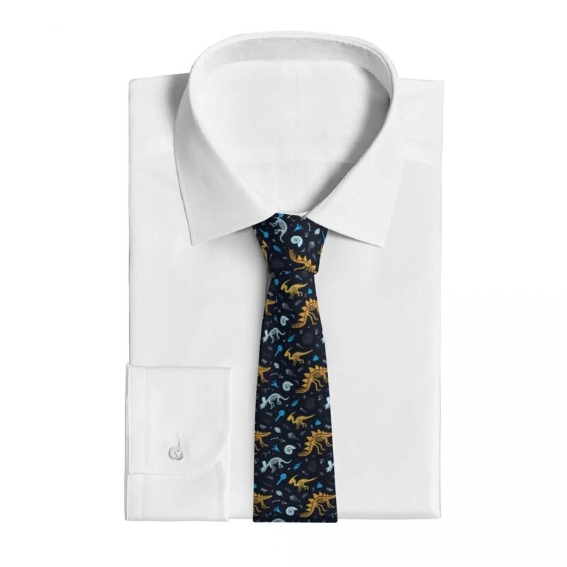 Corbata de fósiles de dinosaurio para hombres, corbatas de cuello Vintage, corbatas de uso diario, corbata de cuello fresca, corbata de cuello DIY personalizada, Idea de regalo