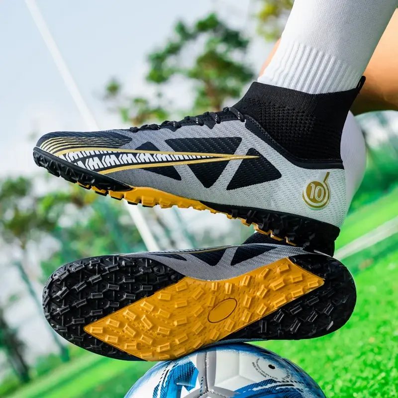Botas de futebol profissional FG TF para homens e crianças, tênis antiderrapante unissex para treinamento de grama, botas de grama ao ar livre