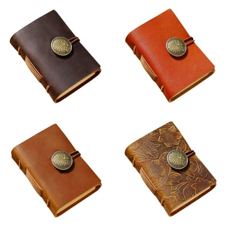 Writing Notepad Notebook Vintage Retro Leather Journal Notebook
