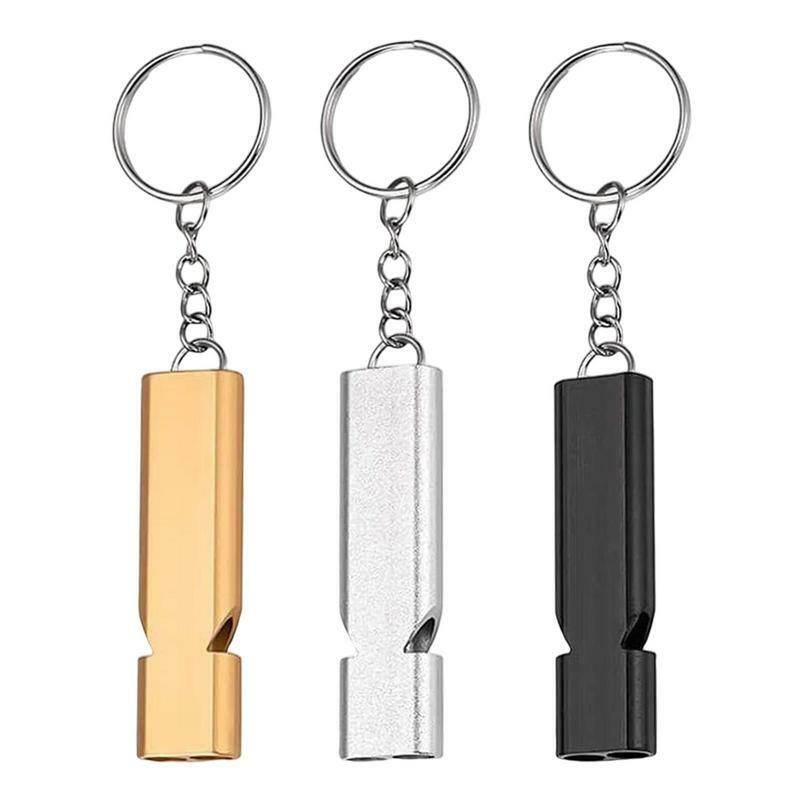 Double Tube Survival Whistle Portable Safety Whistle First Aid High Frequency Outdoor Hiking Camping Emergency Keychain Tool