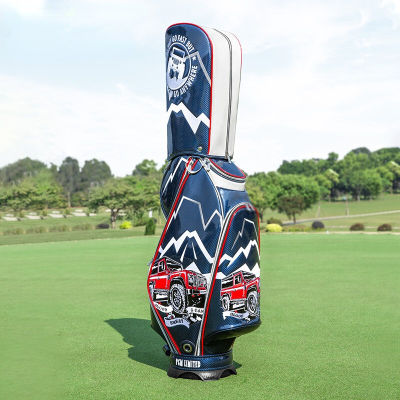 PGM-Bolsa de golfe leve impermeável, bordada em cristal, couro PU, pacote padrão, durável e leve, nova
