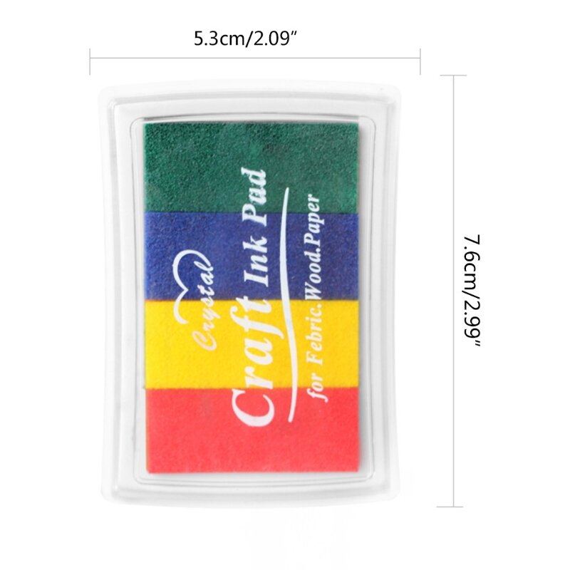 Cuscinetti per inchiostro da dito arcobaleno artigianale Timbri Partner cuscinetti per timbri artigianali multicolori