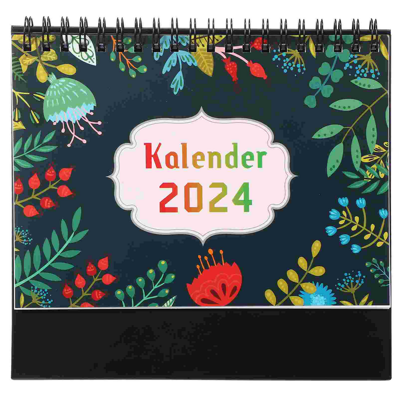 Calendario de escritorio alemán para decoración de oficina, calendario de pie, suministros de oficina