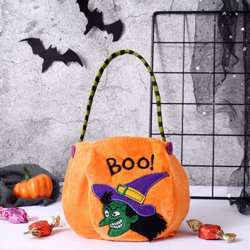 Sacchetto di caramelle di Halloween Haloween Pumpkin Witch Black Cat Handbag dolcetto o scherzetto sacchetto regalo per bambini favore Happy Halloween Party Decor