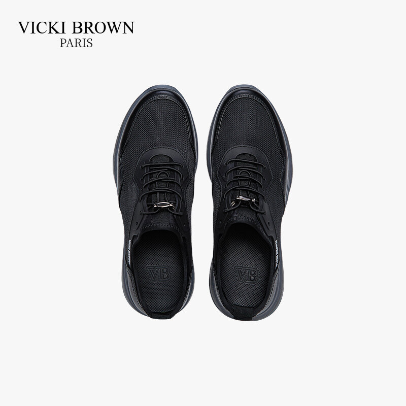 Модные высококачественные коричневые дизайнерские дышащие уличные спортивные туфли VICKI, новая сетчатая обувь