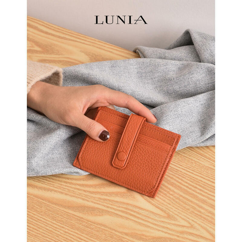 Compact Card Pouch Stylish Card Holder Small Card Organizer Women's Card Holder Wallet Minimalist Card Wallet