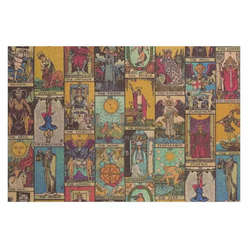 The Major Arcana of Tarot Vintage Patchwork Jigsaw Puzzle Jigsaw For Kids Photo Custom Scale Motors Puzzle