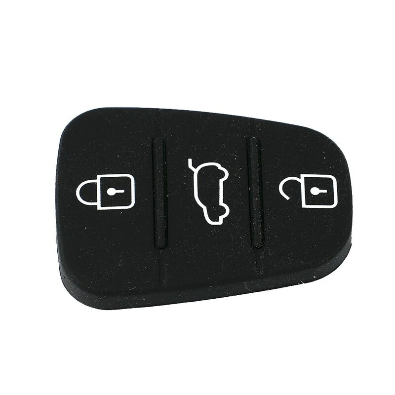 3 botões para hyundai i10, i20, i30, peças de tampa do botão, ornamento do carro, feito de plástico, 1 conjunto