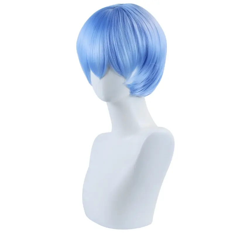 Anime EVA Dress Asuka Langley Soryu 2 Colors Hairpin Headwear Rei Ayanami Hair Clip Long Orange Ponytail Cosplay Wigs