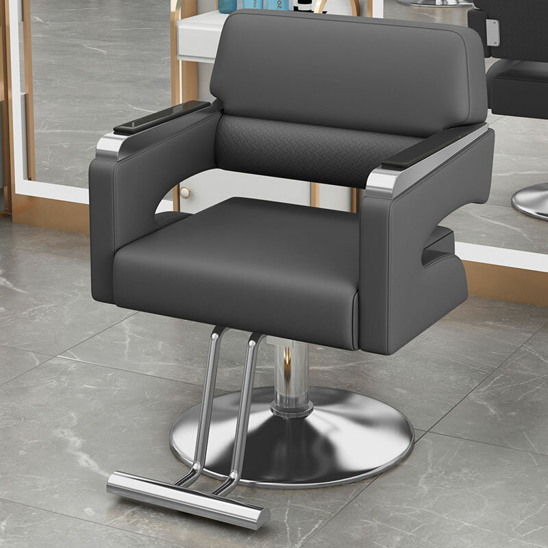 Confortáveis cadeiras modernas do barbeiro, beleza giratória, estilista estético, barbearia Silla, mobília luxuosa