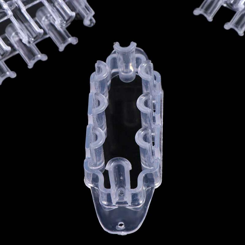 Easy Operate DIY Rubber Band Loom Weaver Tool O-shaped Plastic Rubber Band Loom Sewing Tool Mini Transparent