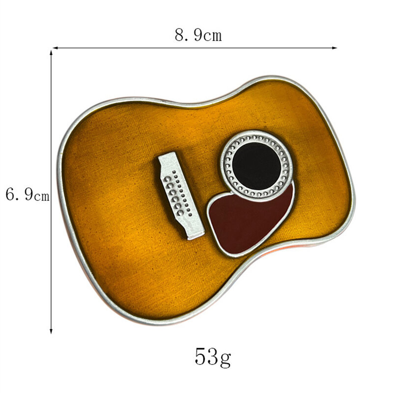 Hebilla de cinturón de guitarra Musical, estilo occidental