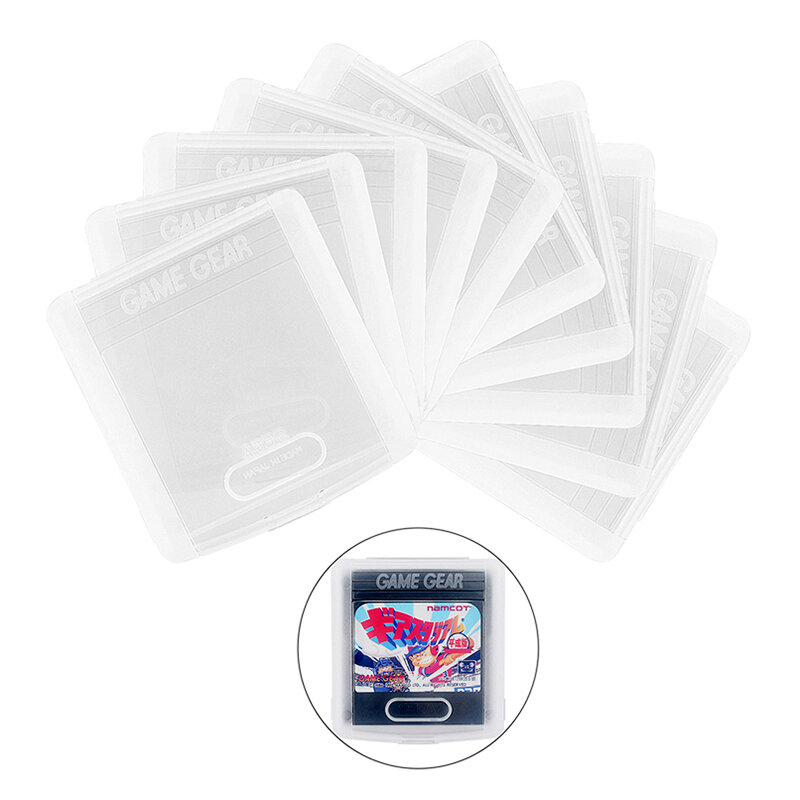 특수 단일 게임 카드 카트리지 보관 디스플레이 박스, 게임 기어 카트 GG 클리어 교체 게임 기어 보호 케이스, 1 개